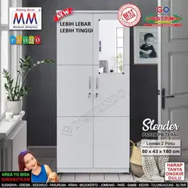 LEMARI PAKAIAN 2PINTU/LEMARI PAKAIAN CERMIN PANJANG