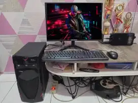 PC GAMING DESIGN LIVE + LCD + RAM 8 GB + HD 500 GB + GAMES FILM LAGU