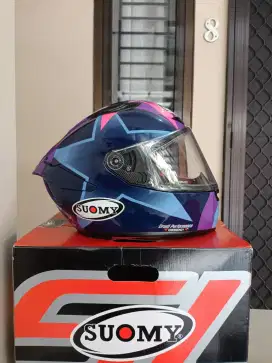 Helm Suomy Track 1 enea bastianini size L. helm fullface Balap italia