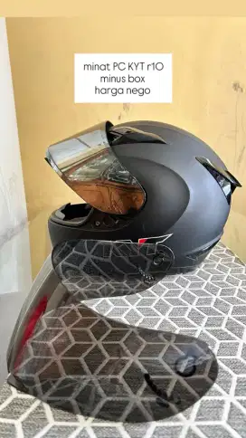KYT R10 SOLID BLACK DOFF