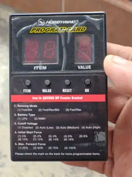 Program Card Hobbywings