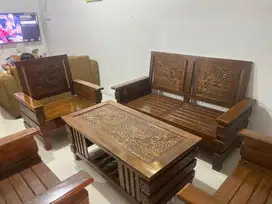 Kursi jati jok bisa dilepas