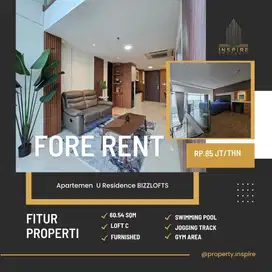 Sewa Apartemen U Residence BIZZLOFTS type loft C Full furnish