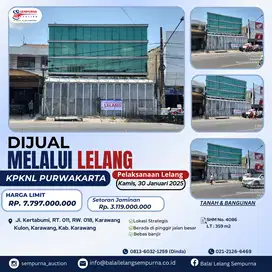 DIJUAL MELALUI LELANG RUANG USAHA DI KOTA KARAWANG
