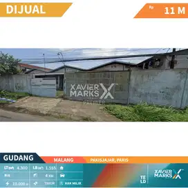 Dijual 3 Gudang + Lahan Luas Di Poros Raya Pakisjajar, Pakis - Malang