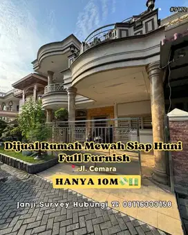 Dijual Rumah Sultan Full Furnished di Daerah Cemara