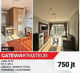 termurah  apartemen gateway pasteur 3 br bandung utara