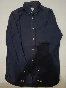 Kemeja Oxford H&M Original Navy