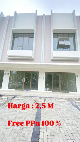 RUKO READY STOCk DI GADING SERPONG SIAP PAKAI DAN FREE PPN
