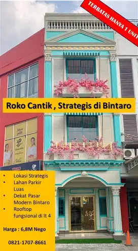 Ruko Cantik, Strategis di Bintaro, dekat pasar Modern
