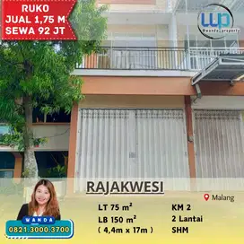 Dijual dan Disewakan Ruko Dekat Kawi Malang