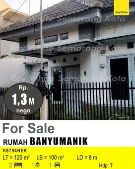 DIJUAL RUMAH DI BANYUMANIK K8794