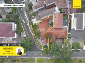 Menteng Dipenogoro luas 646 Gol B hoek vintage