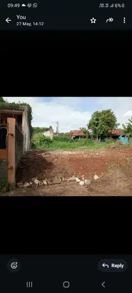 Tanak kosong luas : 142 M Persegi
