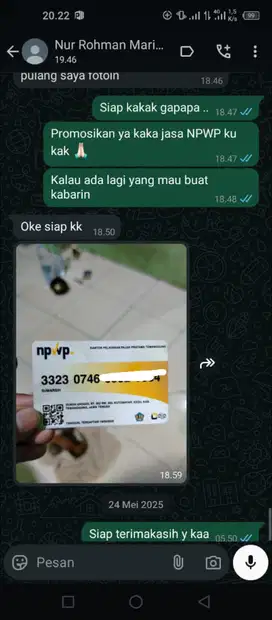 Jasa Pembuatan N+P+W+P Core tax