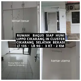 RUMAH BAGUS SIAP HUNI DI PERUMAHAN LIPPO CIKARANG DALAM CLUSTER