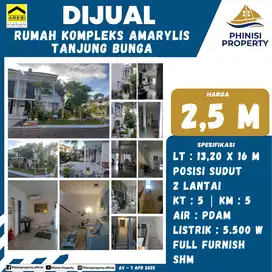 DIJUAL RUMAH MURAH FULL FURNISH DI KOMPLEKS AMARILYS TANJUNG BUNGA