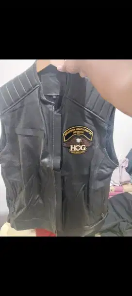 Jual vest motor harley davidson new full leather