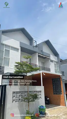Investasi Villa Modern 2 Lantai View Kota Wisata Batu & View Gunung