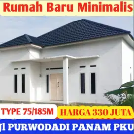 Dijual Cepat Rumah Model Suka2 Type 75/185 Jl Purwodadi Panam Kota Pku