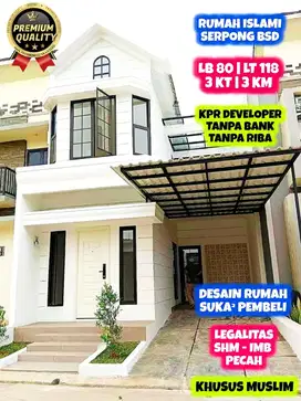 Jual Rumah Custom Desain Dekat BSD City Serpong - SHM Pecah