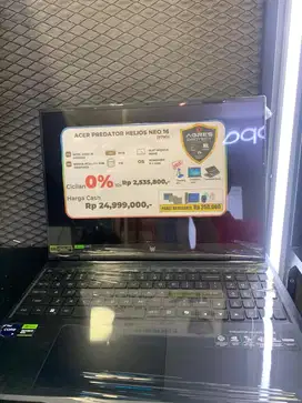 ACER PREDATOR HELIOS NEO 16, bisa dicicil pake home credit