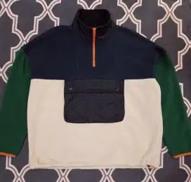 Jaket Zara Man Half Zipper Fleece Oversize Outer