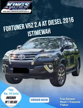 PROMO TERJANGKAU FORTUNER VRZ AUTOMATIC DIESEL 2016 ISTIMEWAH