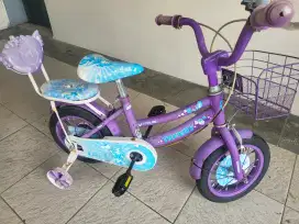 Sepeda Anak 3-5 Tahun 12 inch warna ungu
