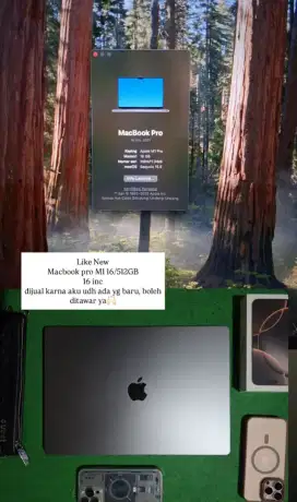 Macbook Pro M1 16inch 16/512 gb