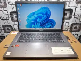 Laptop Asus Ryzen 3 SSD backlit keyboard slim mulus siap pakai
