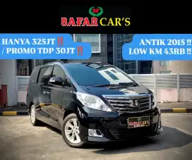 Alphard G 2015 Antik Low Km Rendah Murah Termurah