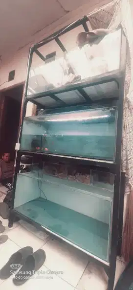 Jual aquarium+rak