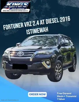 NYAMAN POWERFULL FORTUNER VRZ 1.4 AT DIESEL 2016 ISTIMEWAH