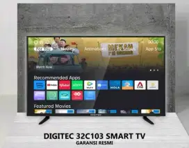 Digitec smart tv 32 inch baru