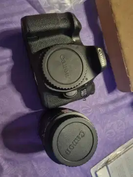 Camera Canon 70D layar touch screen + lensanya, kondisi bagus