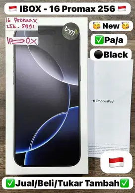 Iphone 16 Promax 256 Gb Black Titanium New Ibox