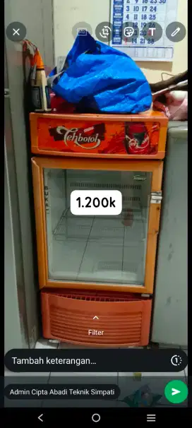 Showcase minuman