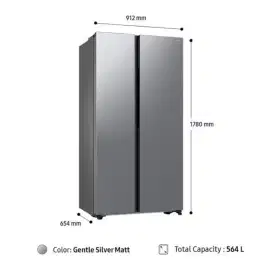 KULKAS SIDE BY SIDE SAMSUNG REFRIGERATOR 603 LITER RS-57DG4000M9SE