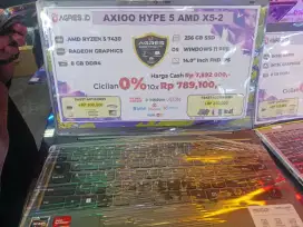 Promo cicilan bungan 2,59% laptop axio hype 5 cukup KTP aja