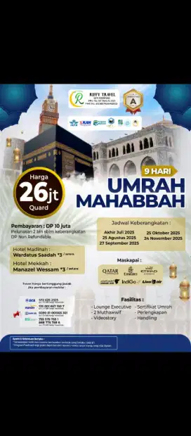 Paket haji &umroh Riffy travel