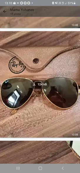Jual kacamata RAY BAN warna coklat oginal USA