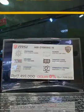 MSI CYBORG 15 Core i5