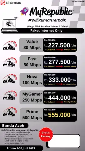 MyRepublic 
#WiFi#WiFiterbaik#WiFimurah#Internet