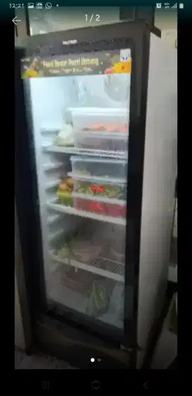 Kulkas kaca showcase chiller sgt dngin bagus d pamulang