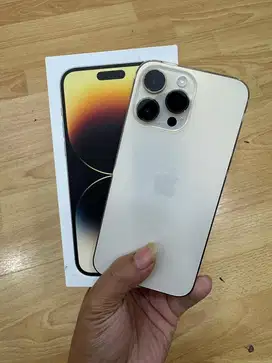 Iphone 14 promax 128GB gold second iBox BH 85% full ori no minus mulus