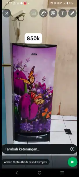 Kulkas Aqua 1 pintu