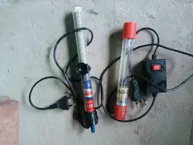 Heater aquarium dan lampu UV filter