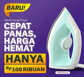 Setrika Philips Dst 0510 / Dst0510 hijau dan ungu Original