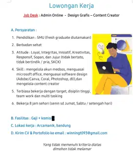 Lowongan kerja admin